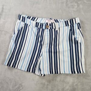 Stella Parker Collection Striped Shorts Blue & White Size 8